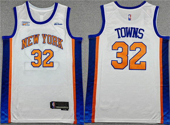 Karl-Anthony Towns New York Knicks white City Edition jersey