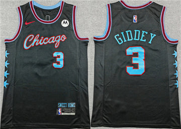 Josh Giddey Chicago Bulls black City Edition jersey