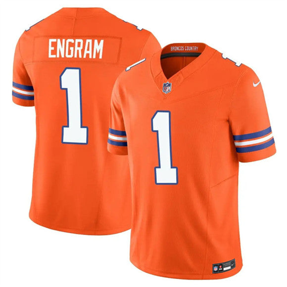 Evan Engram Denver Broncos orange Vapor jersey