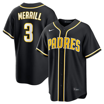 Jackson Merrill San Diego Padres black jersey