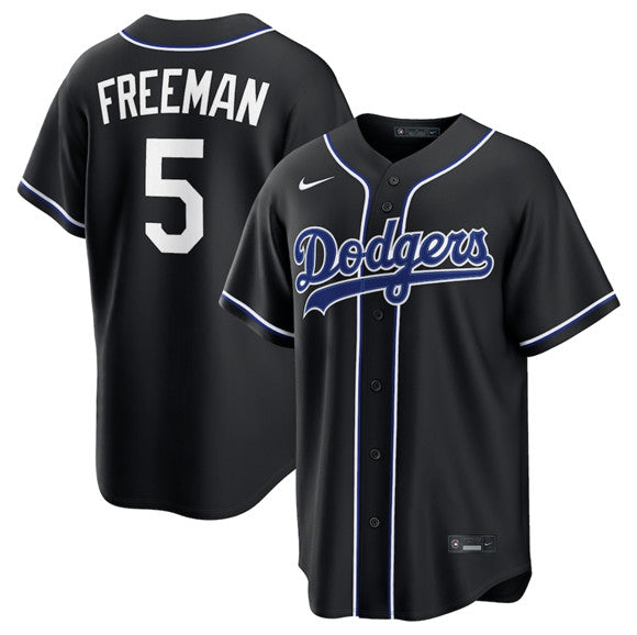 Freddie Freeman Los Angeles Dodgers black jersey
