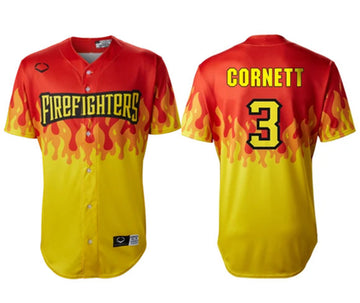 Custom Firefighters red jersey