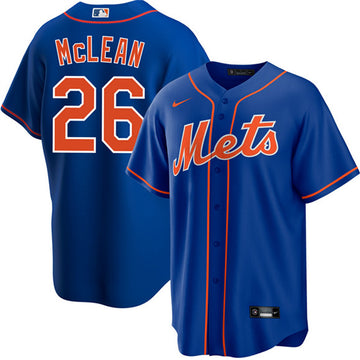 Nolan McLean New York Mets blue jersey