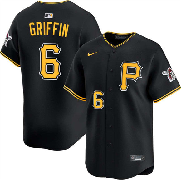 Konnor Griffin Pittsburgh Pirates black Limited jersey