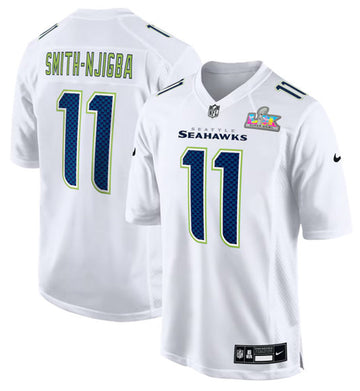 Jaxon Smith-Njigba Seattle Seahawks white Game jersey