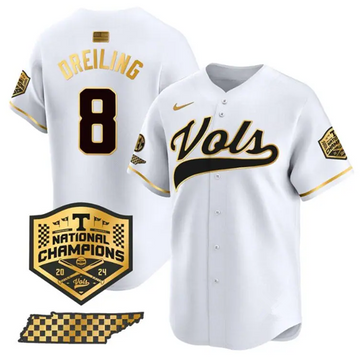 Dylan Dreiling Tennessee Volunteers white Vapor jersey