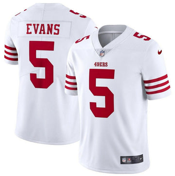 Mike Evans San Francisco 49ers white Vapor jersey