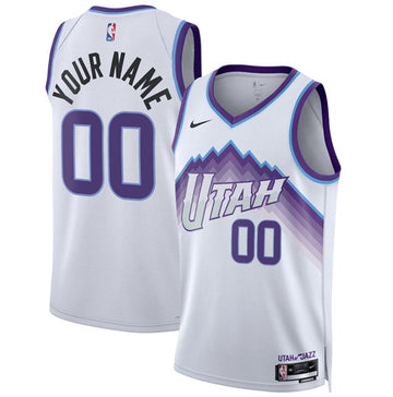 Custom Utah Jazz white jersey