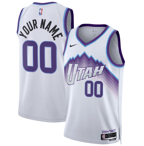Custom Utah Jazz white jersey