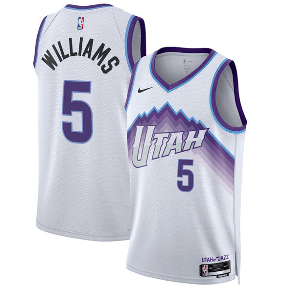 Cody Williams Utah Jazz white jersey