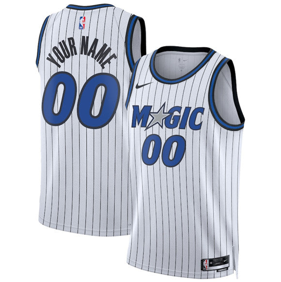 Custom Orlando Magic white jersey