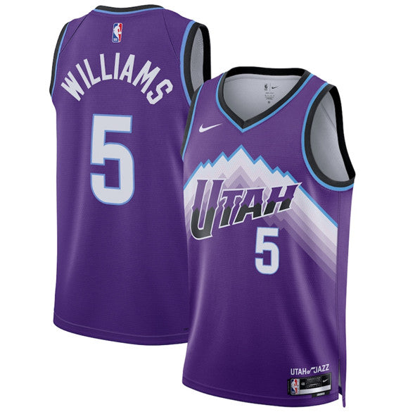 Cody Williams Utah Jazz purple jersey