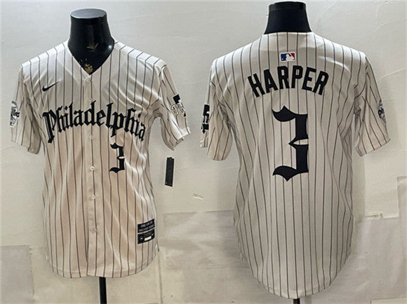 Bryce Harper Philadelphia Phillies cream Vapor jersey