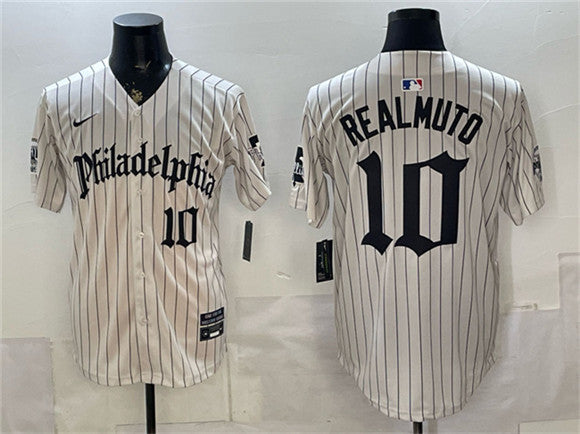 J.T. Realmuto Philadelphia Phillies cream Vapor jersey