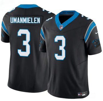 Princely Umanmielen Carolina Panthers black Vapor jersey