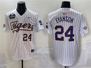Anthony Eyanson LSU Tigers white jersey