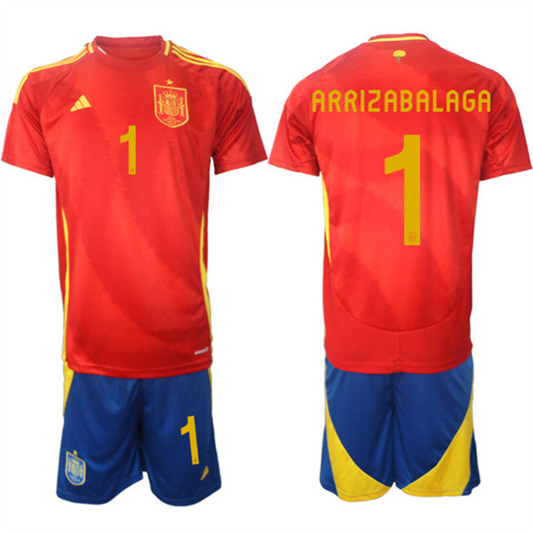 Kepa Arrizabalaga Spain National Team red Home jersey