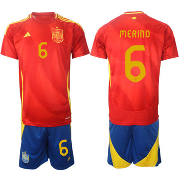 Mikel Merino Spain National Team red Home jersey