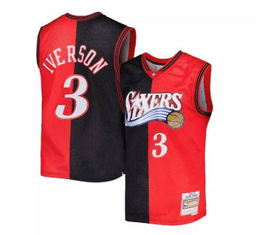 Allen Iverson Philadelphia 76ers Split jersey