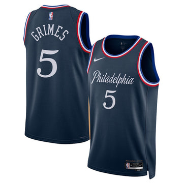 Quentin Grimes Philadelphia 76ers navy City Edition jersey