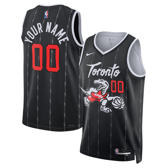 Custom Toronto Raptors black City Edition jersey