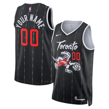Custom Toronto Raptors black City Edition jersey