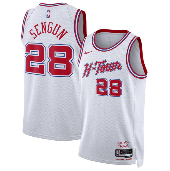 Alperen Sengun Houston Rockets white City Edition jersey