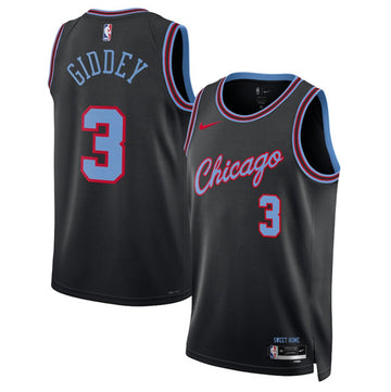 Josh Giddey Chicago Bulls black City Edition jersey