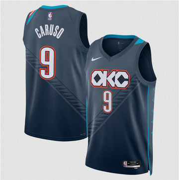Alex Caruso Oklahoma City Thunder navy City Edition jersey