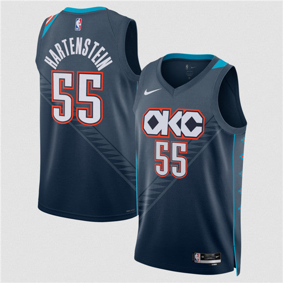 Isaiah Hartenstein Oklahoma City Thunder navy City Edition jersey