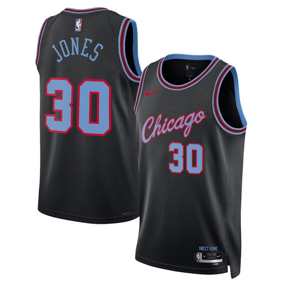 Tre Jones Chicago Bulls black City Edition jersey