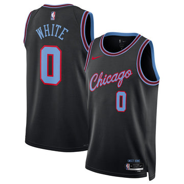 Coby White Chicago Bulls black City Edition jersey