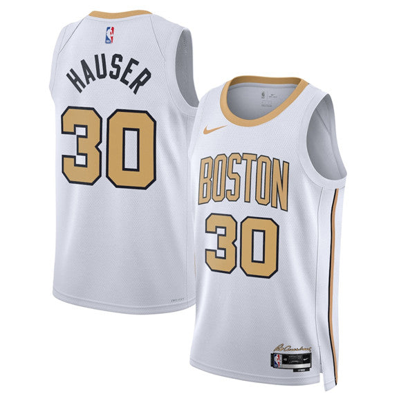Sam Hauser Boston Celtics white City Edition jersey