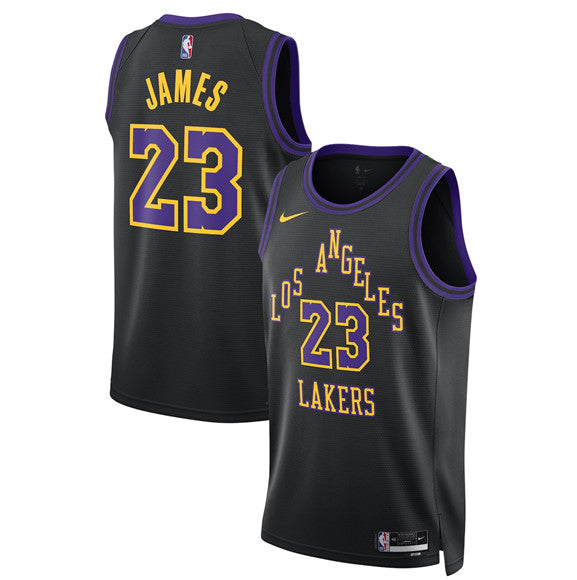 LeBron James Los Angeles Lakers black City Edition jersey