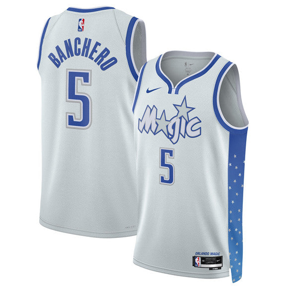 Paolo Banchero Orlando Magic silver City Edition jersey
