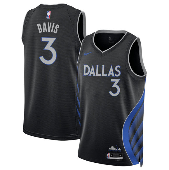 Anthony Davis Dallas Mavericks black City Edition jersey