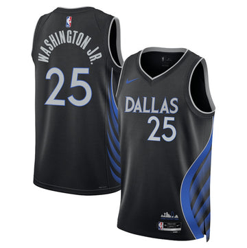 P.J. Washington Dallas Mavericks black City Edition jersey