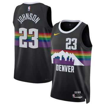 Cameron Johnson Denver Nuggets black City Edition jersey
