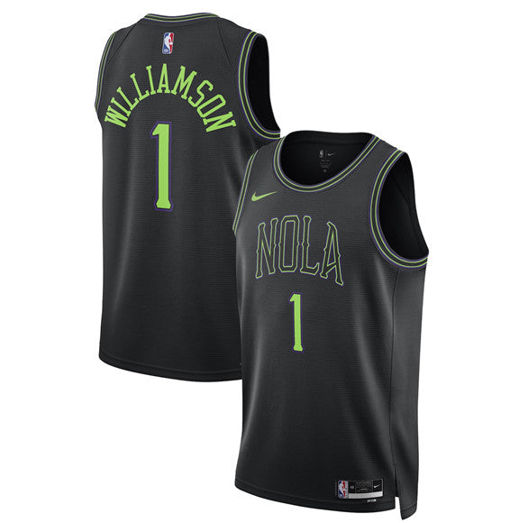 Zion Williamson New Orleans Pelicans black jersey
