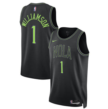 Zion Williamson New Orleans Pelicans black jersey