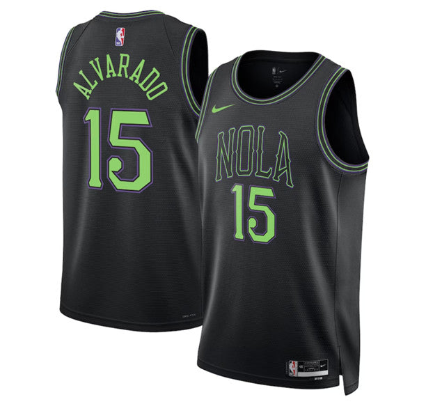 Jose Alvarado New Orleans Pelicans black jersey