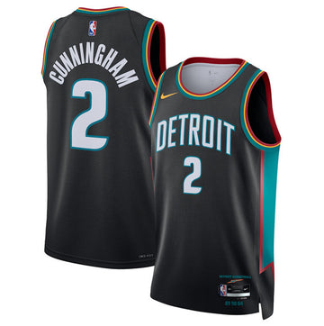 Cade Cunningham Detroit Pistons black City Edition jersey