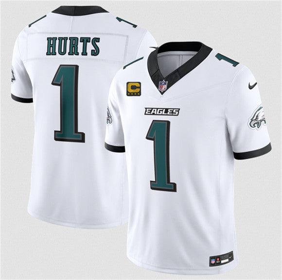 Jalen Hurts Philadelphia Eagles white Vapor jersey