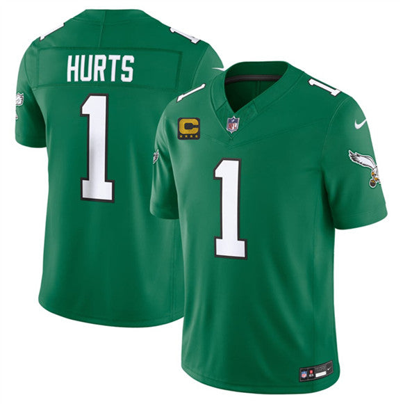 Jalen Hurts Philadelphia Eagles green Vapor jersey