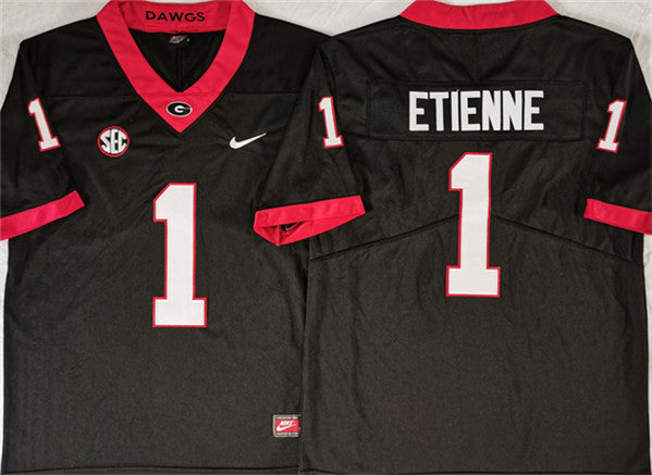 Trevor Etienne Georgia Bulldogs black jersey