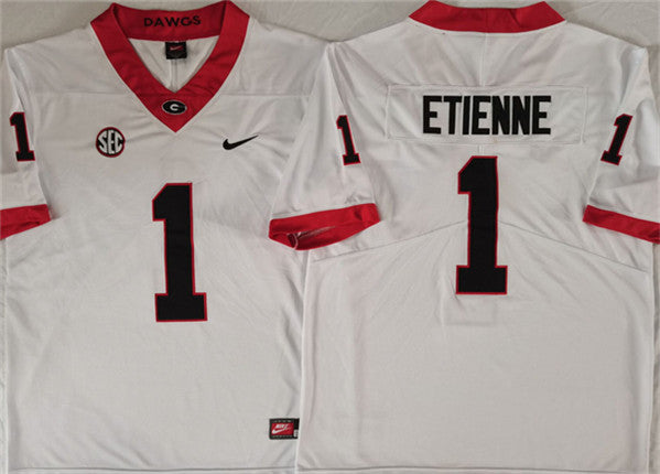 Trevor Etienne Georgia Bulldogs white jersey