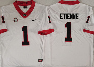 Trevor Etienne Georgia Bulldogs white jersey