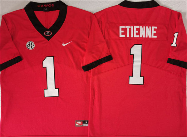 Trevor Etienne Georgia Bulldogs red jersey