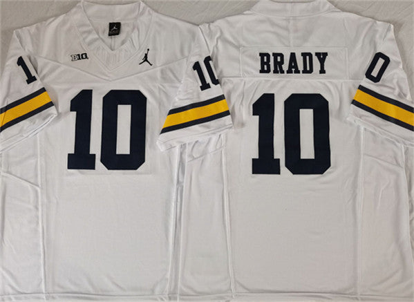 Tom Brady Michigan Wolverines white jersey