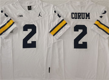 Blake Corum Michigan Wolverines white jersey